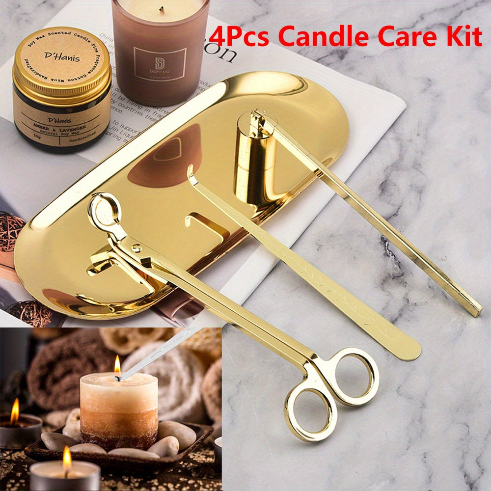 Candle Making Supplies Kit - 4pcs/set Luxury Candle Care Kit Stainless