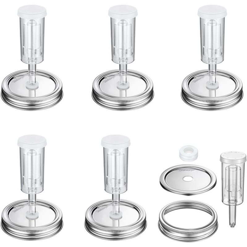 Mason Jar 8Oz - DTEW-Fermentation Lids For 8 To 64